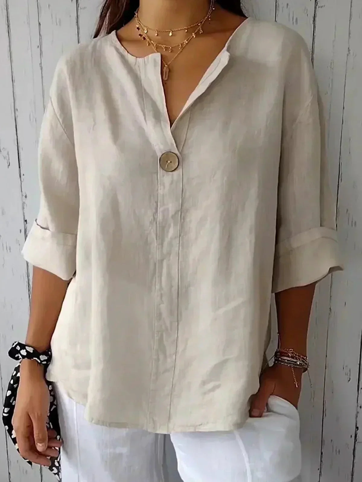 Sofia Casual V-neck Blouse