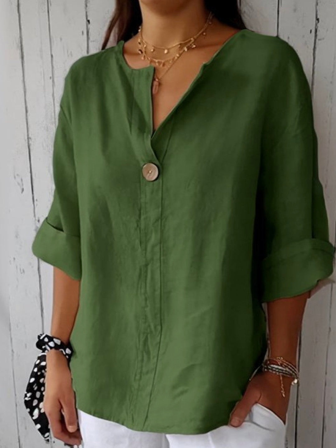 Sofia I Casual V-neck Blouse