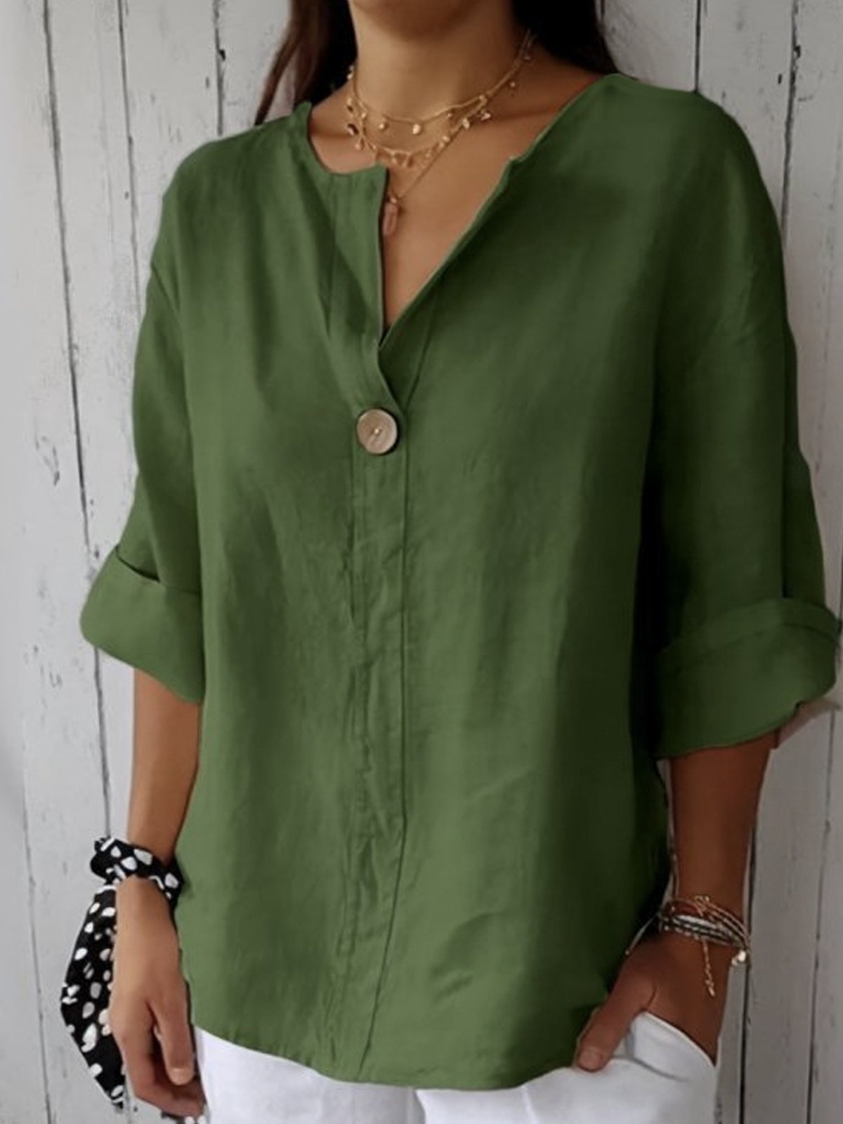 Sofia Casual V-neck Blouse