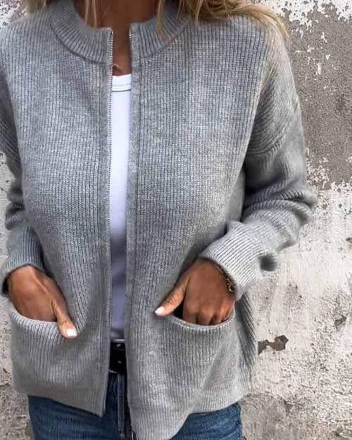 Nora I Everyday Cardigan With Zipper