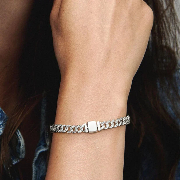AURO | Cuban Statement Moissanite Bracelet