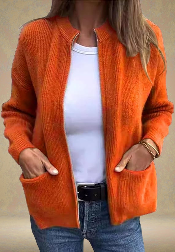 Nora I Everyday Cardigan With Zipper