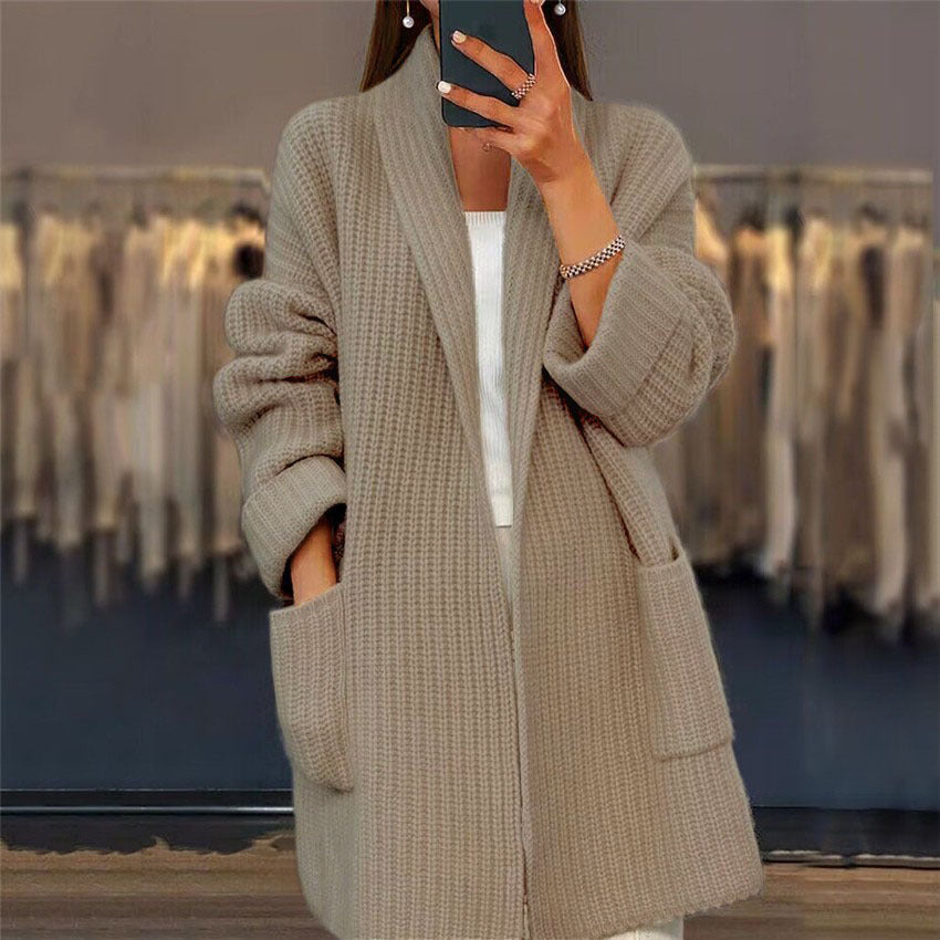 Isadora I Cozy Pocketed Knit Cardigan