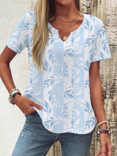 Mia Flower Button-Up Blouse