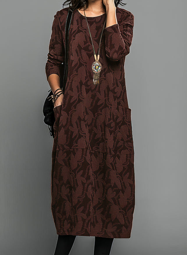 Myah I Sophisticated Winter Midi Dress