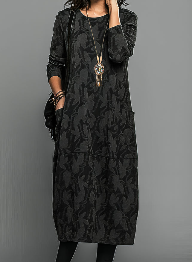 Myah I Sophisticated Winter Midi Dress