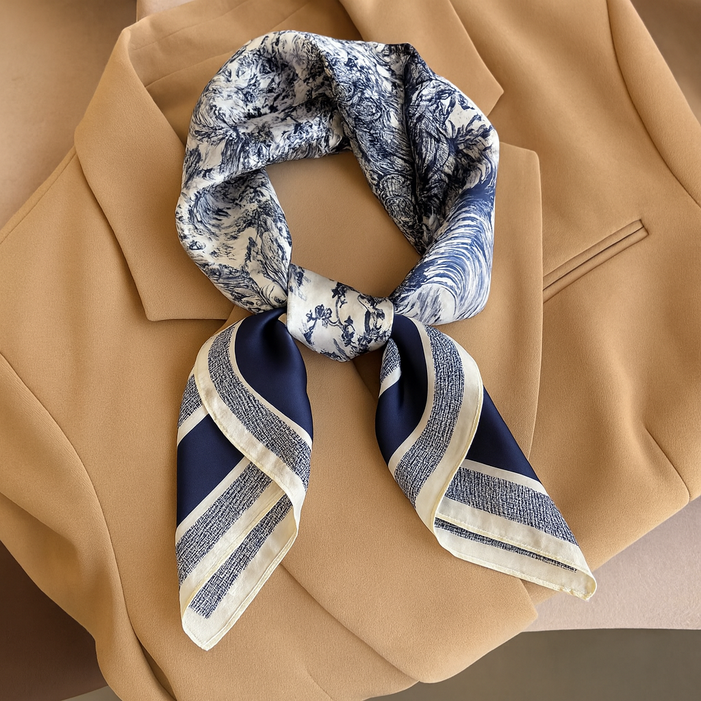 Charlotte I Luxury Satin Square Scarf