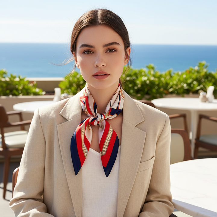 Charlotte I Luxury Satin Square Scarf