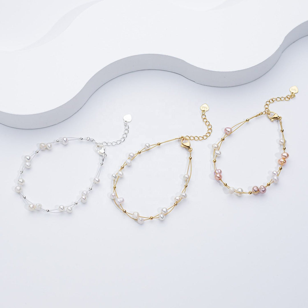 AURO | Bracelet with subtle pearl accents
