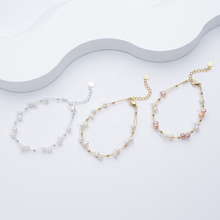 AURO | Bracelet with subtle pearl accents
