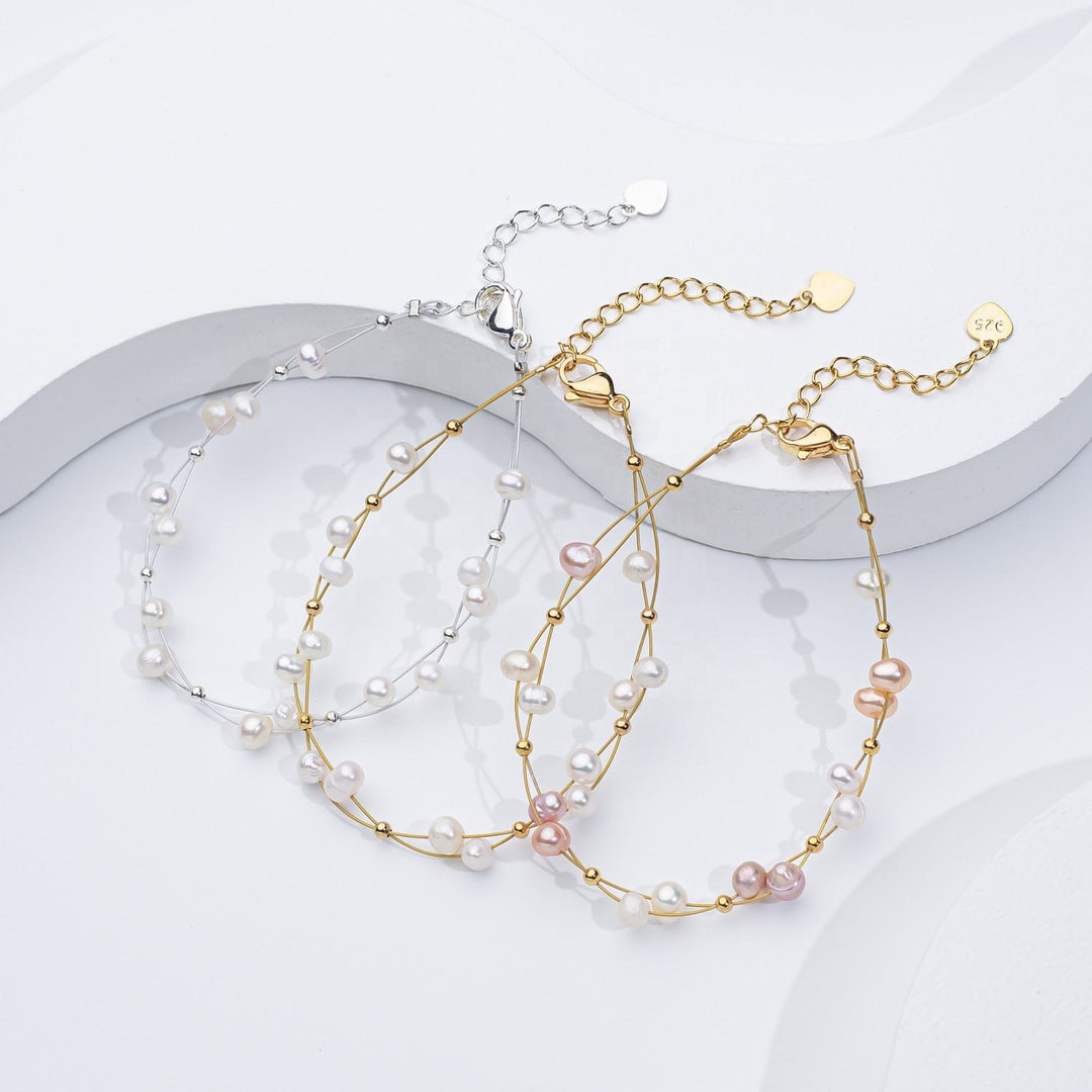 AURO | Bracelet with subtle pearl accents