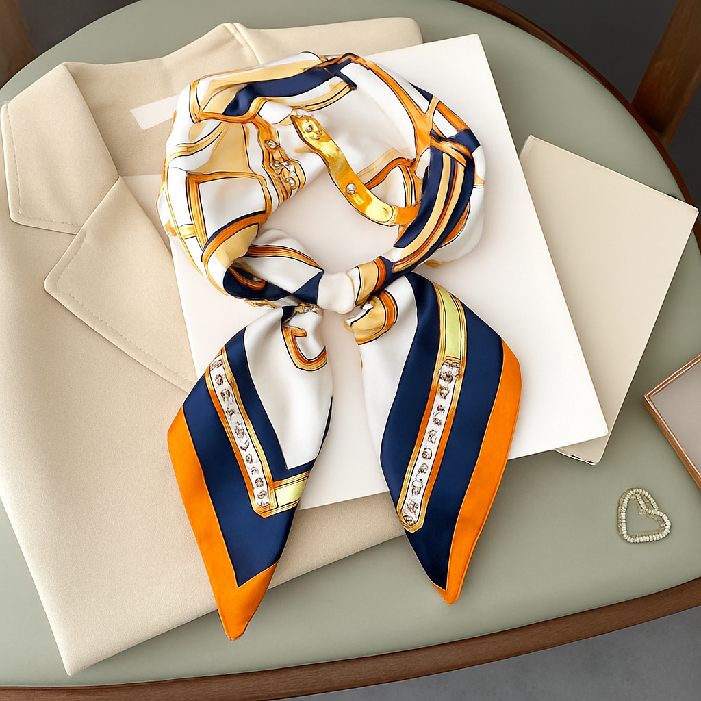 Charlotte I Luxury Satin Square Scarf