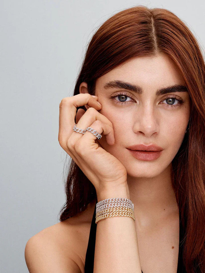 AURO | Cuban Statement Moissanite Bracelet