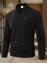 Atlas | Men’s High-End Embroidered Long Sleeve Polo
