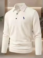 Atlas | Men’s High-End Embroidered Long Sleeve Polo