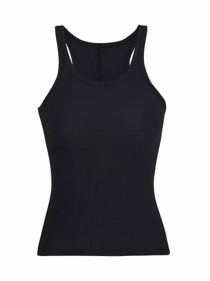 Ella I Ribbed Knit Tank – Vintage 90s Style, Soft Green Sleeveless Top