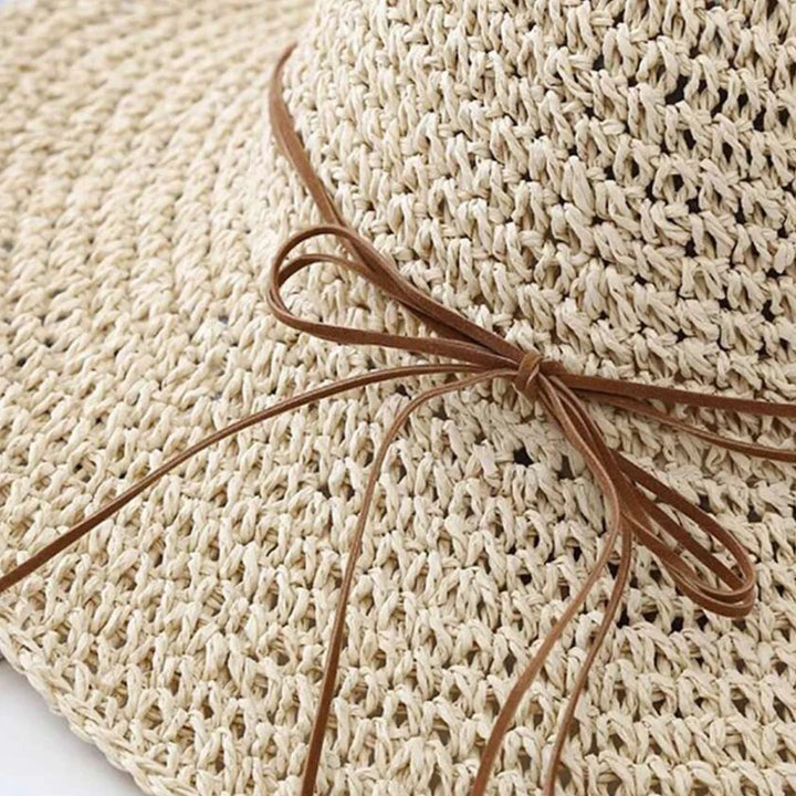 Shelly I Korean-Style Straw Beach Hat for Women