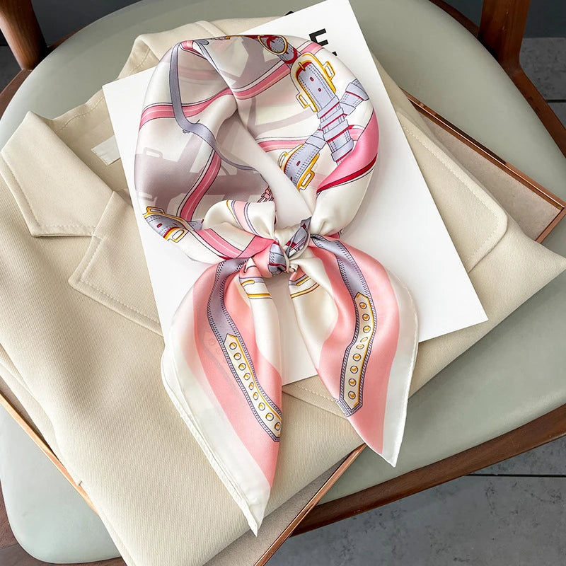 Charlotte I Luxury Satin Square Scarf