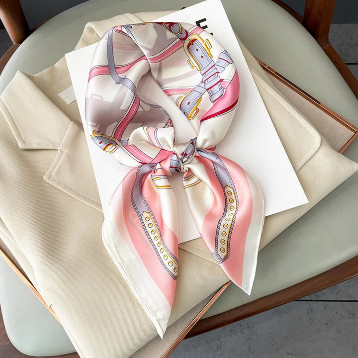 Charlotte I Luxury Satin Square Scarf