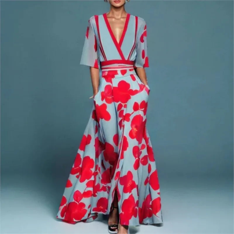 Harper V-Neck Floral Maxi Dress