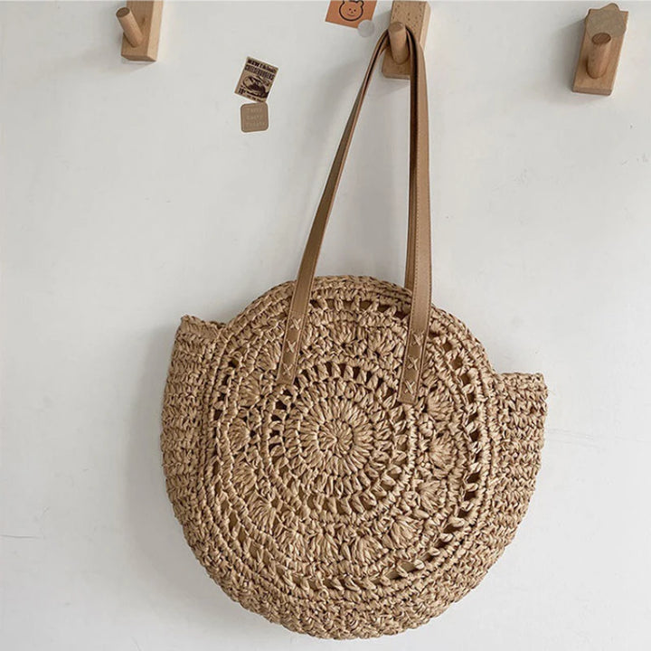 Madison I Summer Round Straw Bag