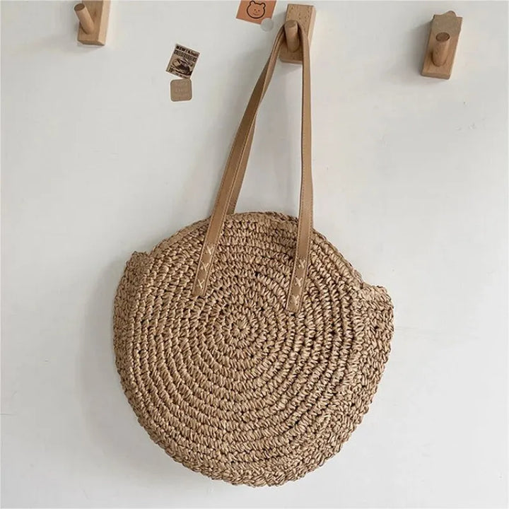 Madison I Summer Round Straw Bag