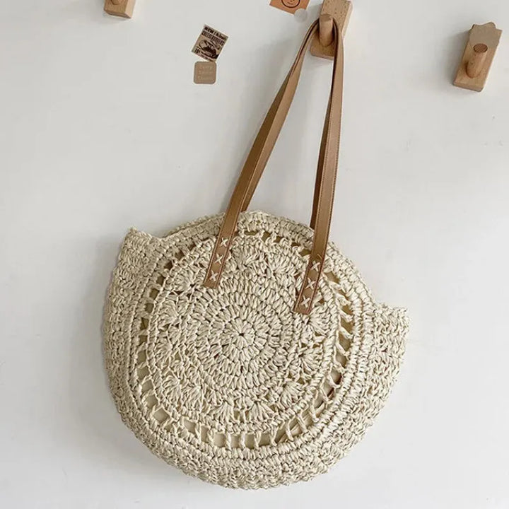 Madison I Summer Round Straw Bag