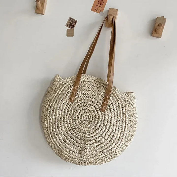 Madison I Summer Round Straw Bag