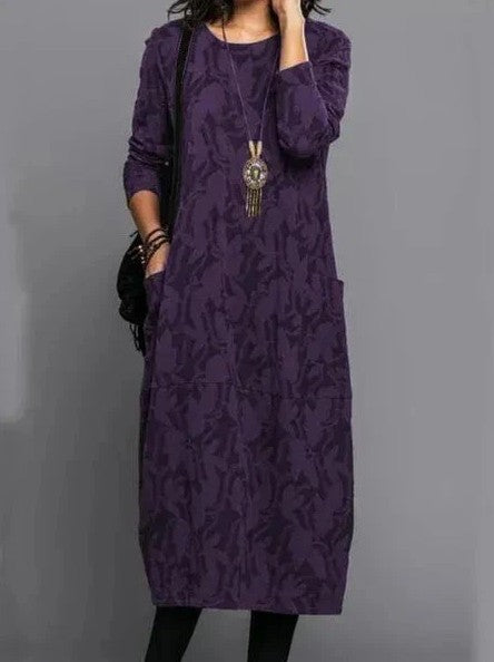 Myah I Sophisticated Winter Midi Dress