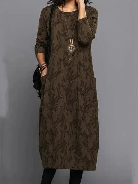 Myah I Sophisticated Winter Midi Dress