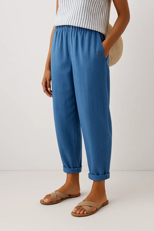 Elara | Lightweight Linen-Cotton Pants