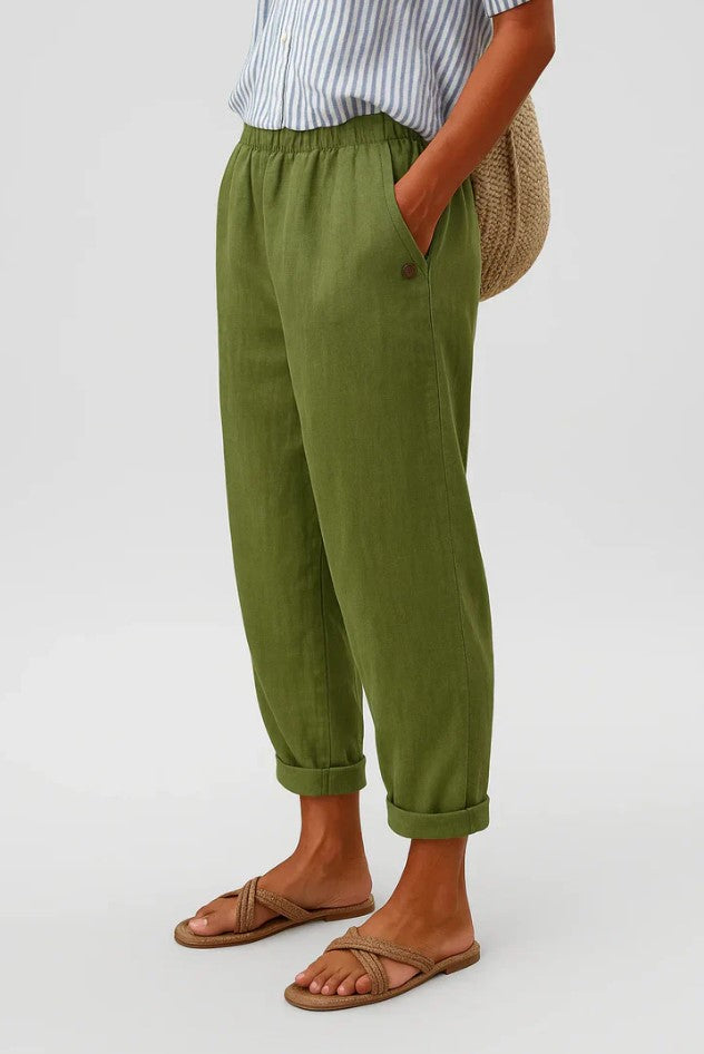 Elara | Lightweight Linen-Cotton Pants