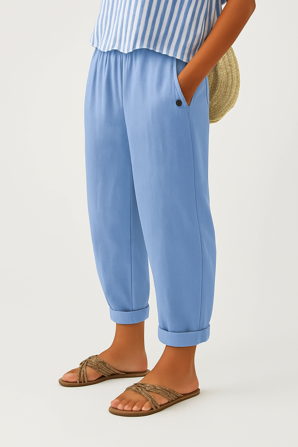 Elara | Lightweight Linen-Cotton Pants