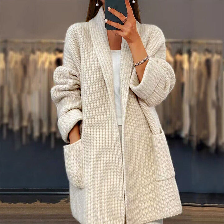 Isadora I Cozy Pocketed Knit Cardigan