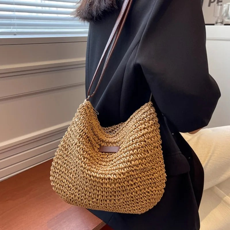 Violet | Straw Bag