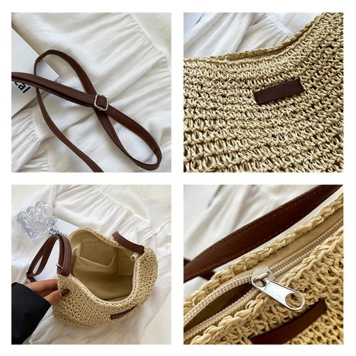 Violet | Straw Bag