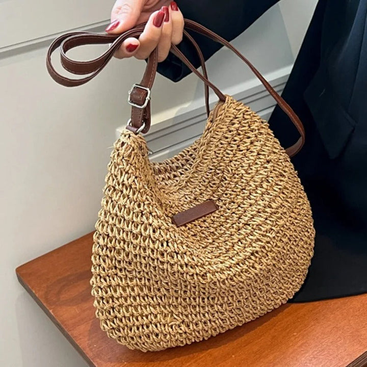 Violet | Straw Bag