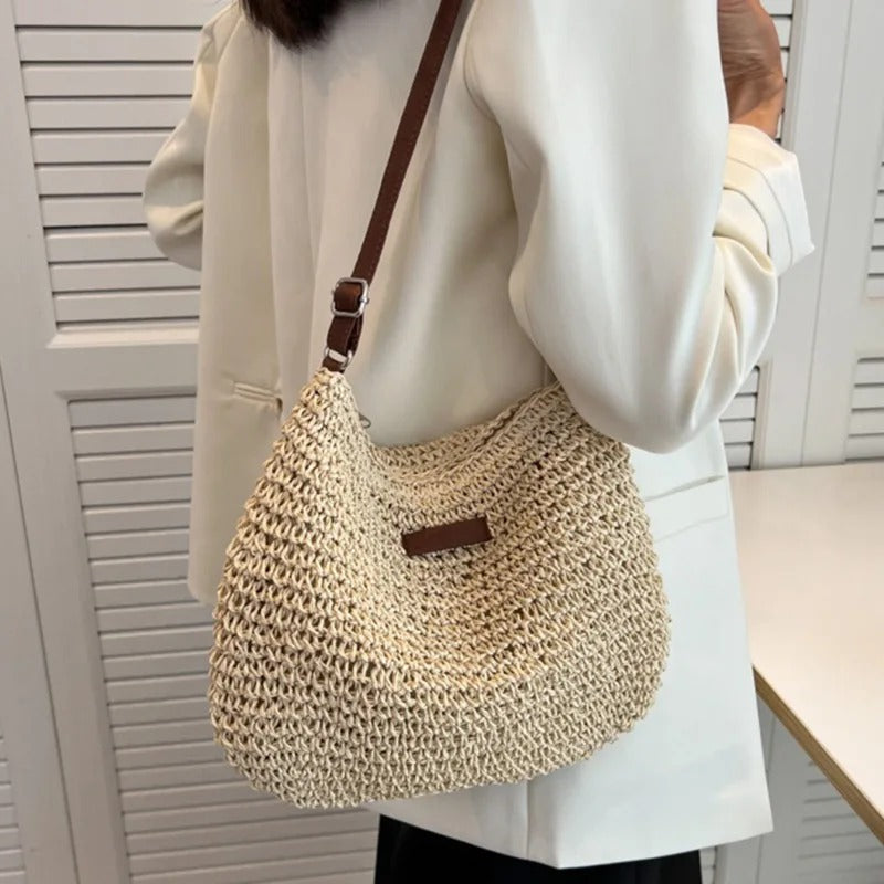 Violet | Straw Bag