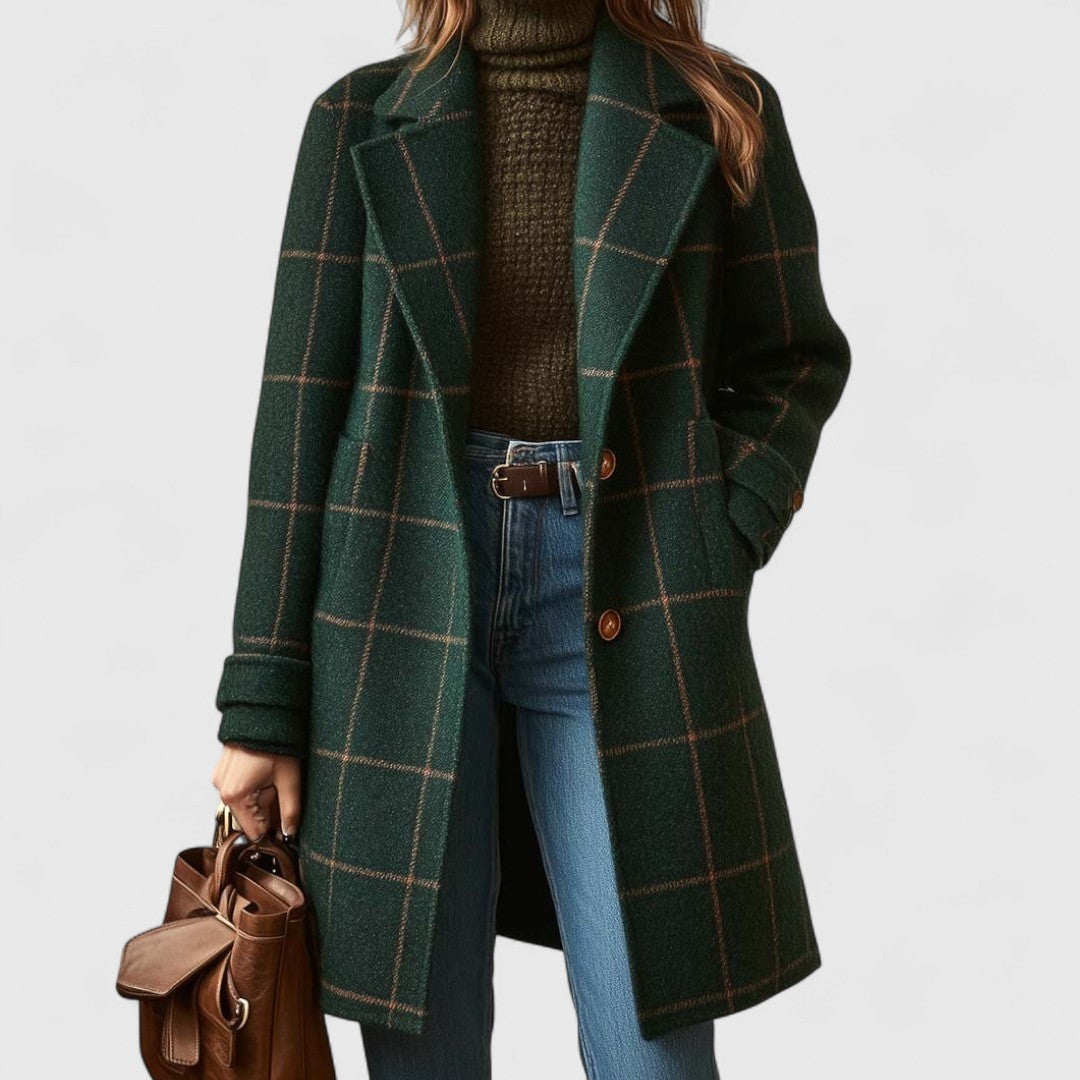 Marian I Timeless Checked Winter Coat