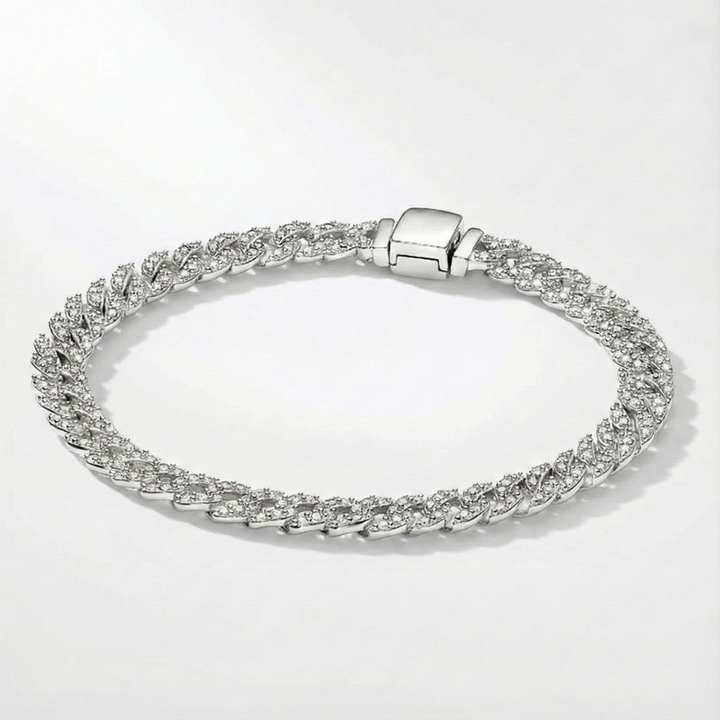 AURO | Cuban Statement Moissanite Bracelet