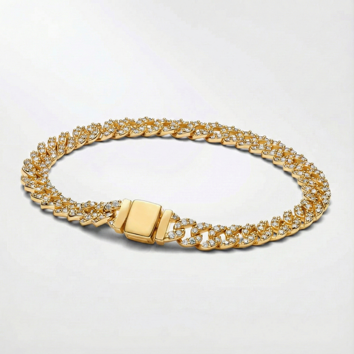 AURO | Cuban Statement Moissanite Bracelet